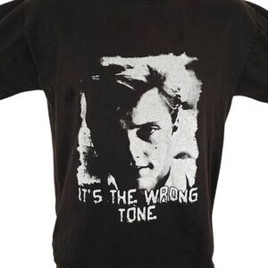Christopher Walken T Shirt Mens Size Small Black Its The Wrong Tone Joe Dirt